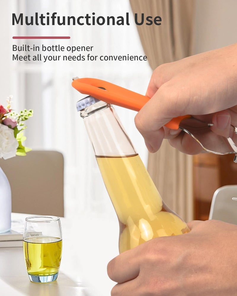 CYDW Mason Jar Opener Tool with No Lid Dents or Damage, Can Opener Manual Multi-Purpose, Easy Twist Manual Handheld Top Remover Utensil, Canning Supplies Tools and Bottle Opener, Made For Lifetime - Image 4